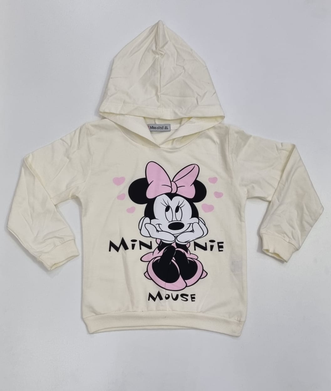 Age: 9-10-11-12 Years | Girls Blue Minnie Mouse Denim Jean Set with a Pink Hoodie