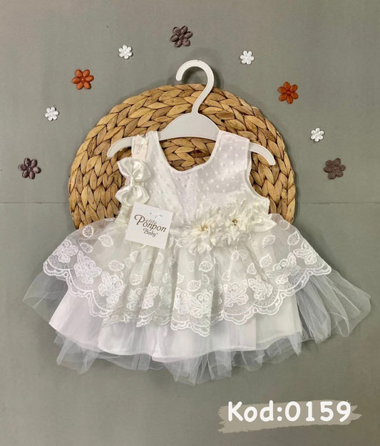 Little People Shop | Age: 3-6 Months | Fancy Girls Fluffy Dress with Hair band