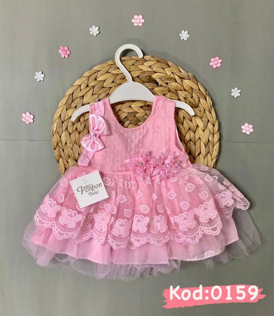 Little People Shop | Age: 3-6 Months | Fancy Girls Fluffy Dress with Hair band