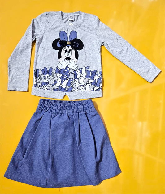 Little People Shop | Age: 5 | Mickey Mouse Long Sleeve & Skirt